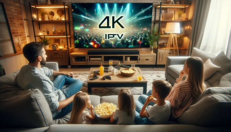 IPTV with 4K channels offering Ultra HD live TV and movies.