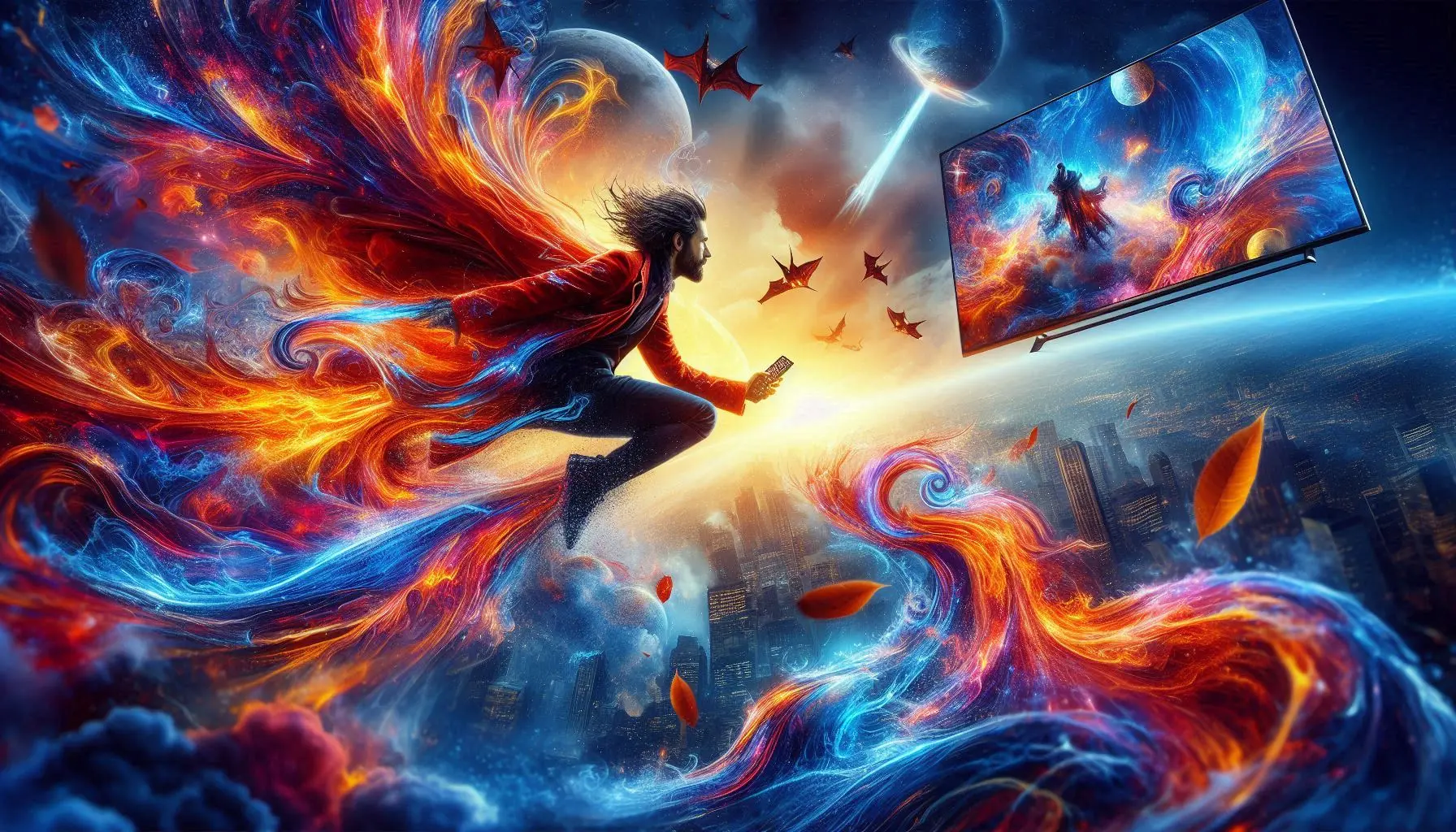 Illustration showing IPTV farm features and setup