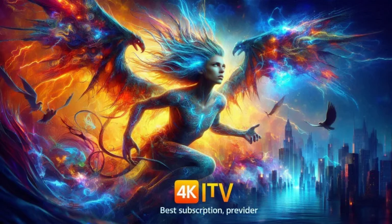 Illustration showing IPTVs features and setup